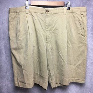 Tommy Bahama Mens Shorts‎ 42 Silk Blend Pleated Front Pockets Tan Florida Casual